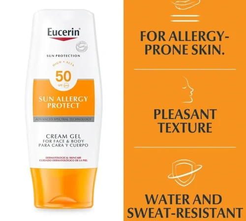 Przejdź do produktu Eucerin Sun ALLERGY Protect Sun Cream Gel For Face and Body SPF50 150ml