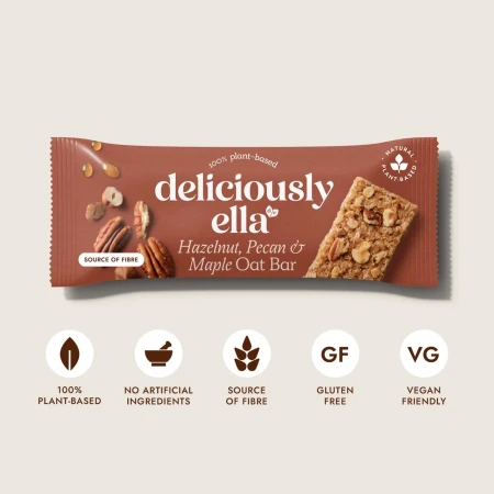 Deliciously Ella Hazelnut, Pecan & Maple Oat Bar Multipack 2.webp