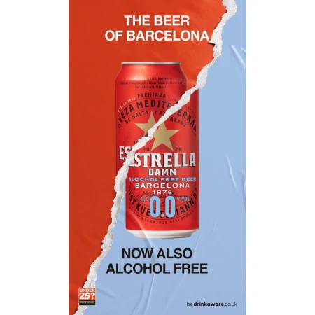 Estrella Damm 0.0% Alcohol Free Beer 3.webp