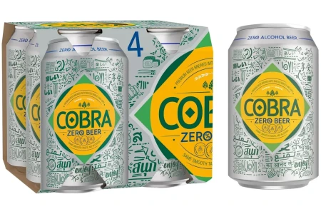 Cobra Zero Premium Alcohol Free Beer 4 x 330ml.webp
