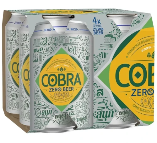 Przejdź do produktu Cobra Zero Premium Alcohol Free Beer 4 x 330ml