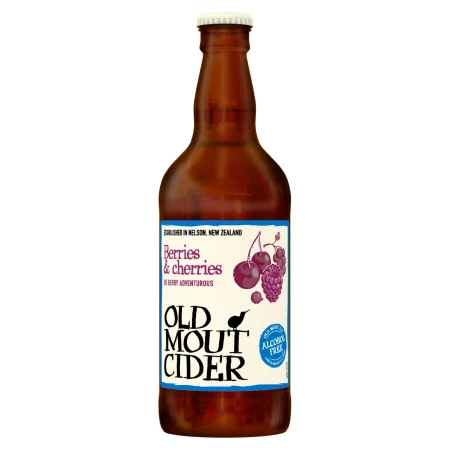 Old Mout Cider Berries & Cherries Alcohol Free Bottle 500ml.webp