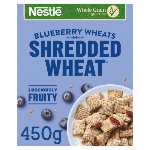 Przejdź do produktu Nestle Shredded Wheat Blueberry Wheats 450g