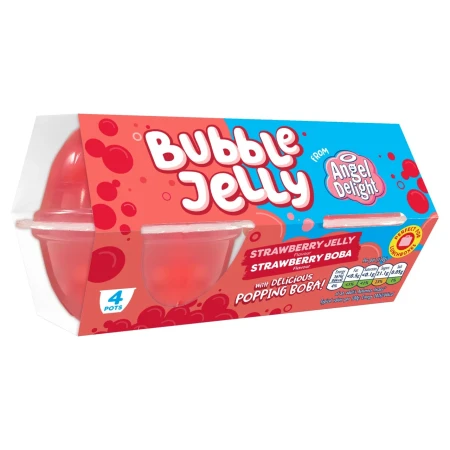 Angel Delight Strawberry Jelly & Strawberry Boba Bubble Dessert Snack Pot 2.webp