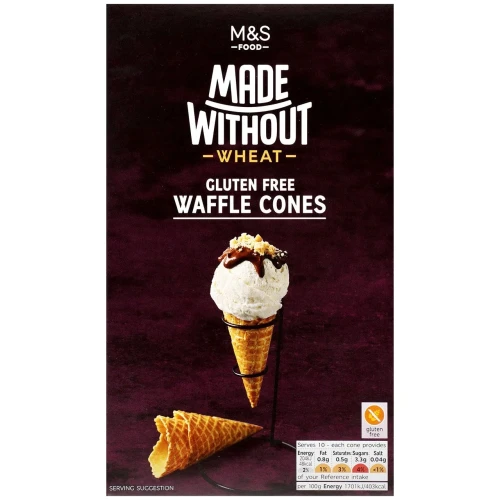 Przejdź do produktu Marks & Spencer Made Without Wheat GLUTEN FREE 10 Waffle Cones 120g