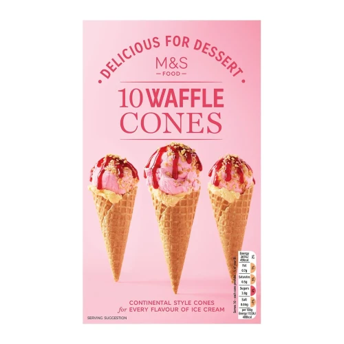 Przejdź do produktu Marks & Spencer 10 Waffle Cones 120g