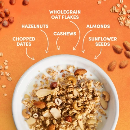 Jordans No Added Sugar Triple Nut Granola Breakfast Cereal 425g 4.webp