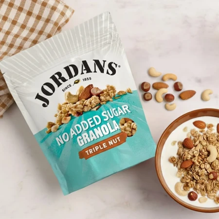 Jordans No Added Sugar Triple Nut Granola Breakfast Cereal 425g 2.webp