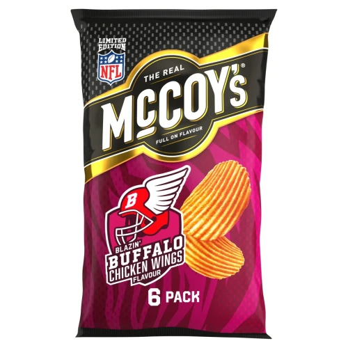 Przejdź do produktu McCoy's Blazin Buffalo Chicken Wings Crisp Multipack 6 x 25g
