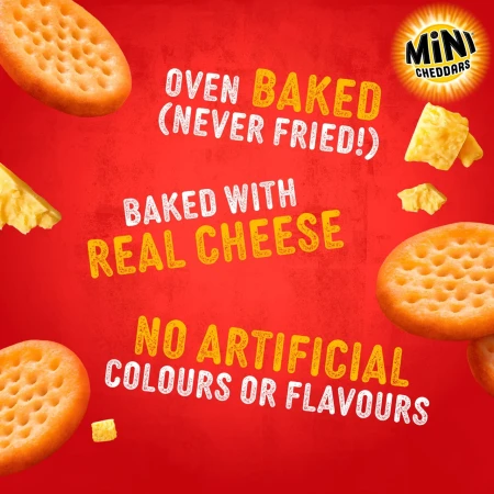 Jacob's Mini Cheddars Red Leicester Multipack Snacks 6 x 23g 5.webp