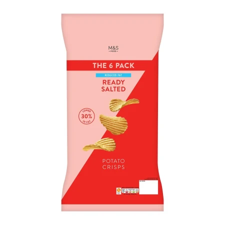 M&S Reduced Fat Ready Salted Crisps Multipack.webp