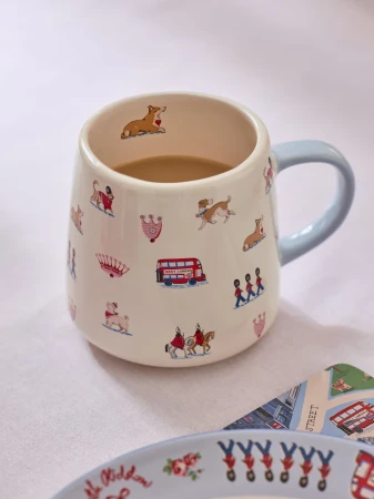 Cath Kidston Cream London Town Queenies Billie Mug 10cm Tall.webp