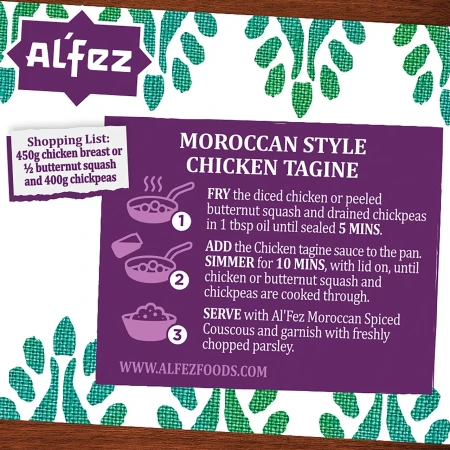 Al'Fez Moroccan Style Chicken Tagine Sauce 450g 3.webp