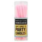 Przejdź do produktu Waitrose Cooks' Homebaking Pink Party Candles & Holders - 16