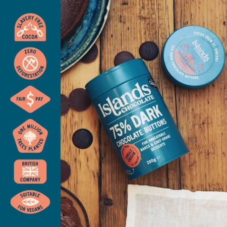 Islands Chocolate 75% Dark Chocolate Button Tin 7.webp