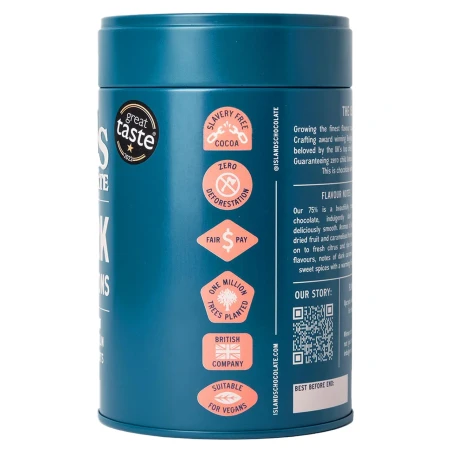 Islands Chocolate 75% Dark Chocolate Button Tin 2.webp
