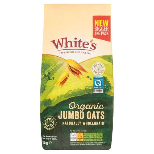 Przejdź do produktu White's Organic Jumbo Oats Naturally Wholegrain 1kg