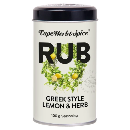 Cape Herb & Spice Rub Greek Style Lemon & Herb Seasoning 100g.webp
