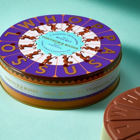 Fortnum & Mason Salted Almond Caramel Whoppalossus Biscuit Tin 400g 9.webp