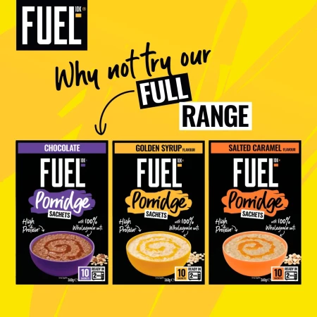 FUEL 10K Golden Syrup Protein Porridge Oat Cereal Sachet 5.webp