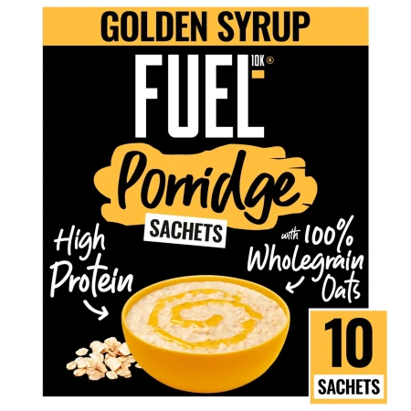FUEL 10K Golden Syrup Protein Porridge Oat Cereal Sachets.webp