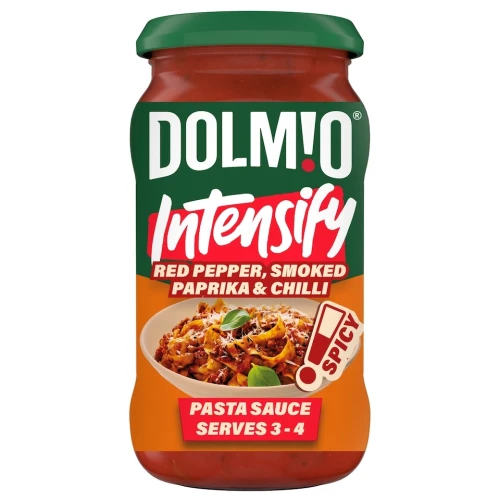 Przejdź do produktu Dolmio Intensify Spicy Red Pepper, Smoked Paprika & Chilli Pasta Sauce 400g
