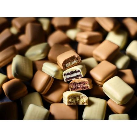 M&S Outrageously Chocolatey Blond Chocolate Coated Speculoos Creams 191g 2.webp