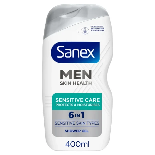 Przejdź do produktu Sanex Men Skin Health Sensitive Care 6 in 1 Shower Gel 400ml