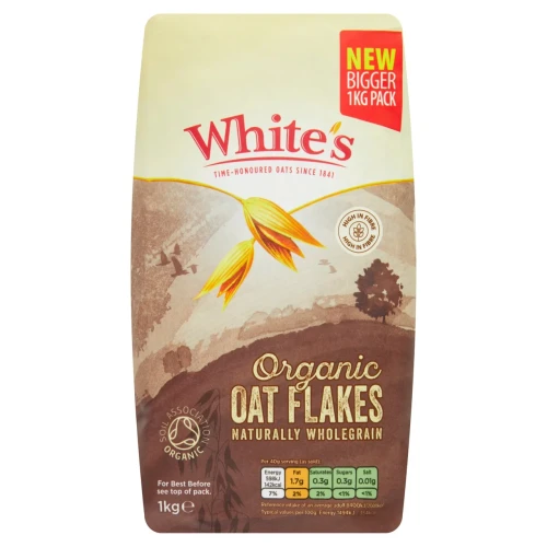 Przejdź do produktu White's Organic Wholegrain Oat Porridge Flakes 1kg