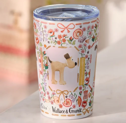 Przejdź do produktu Cath Kidston Orange-White Wallace and Gromit Stainless Steel Travel Mug 350ml appx
