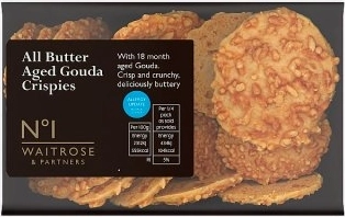 Przejdź do produktu Waitrose No.1 All Butter Aged Gouda Crispies 75g