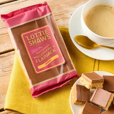 Lottie Shaw's Caramel Millionaire’s Flapjack with Belgian Chocolate 240g.webp
