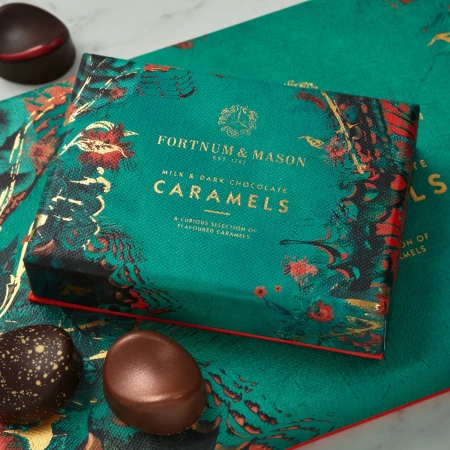 Milk & Dark Chocolate Caramels Selection Box, 54g.webp