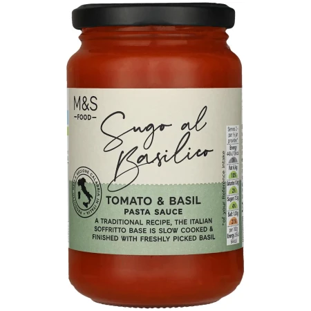 M&S Made In Italy Tomato & Basil Pasta Sauce 340g 2.webp