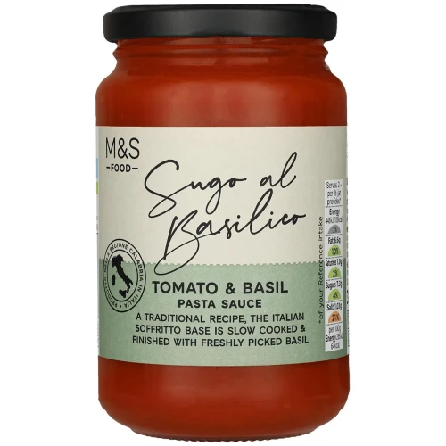 Przejdź do produktu Marks & Spencer Made In Italy Tomato & Basil Pasta Sauce 340g