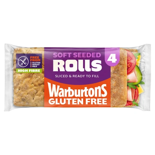 Przejdź do produktu Warburtons Gluten Free, Wheat Free, Milk Free 4 Seeded Sliced Soft Rolls 240g - ŚWIEŻY PRODUKT - ZOBACZ OPIS 
