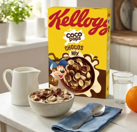 Kellogg's Coco Pops Chocos Milk Chocolate & White Chocolate Mix Cereal 430g 3.webp
