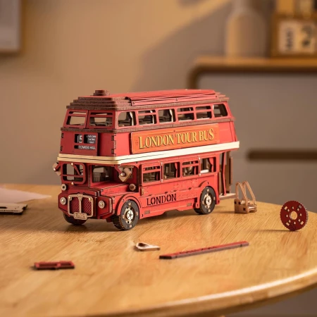 Rolife 3D Wooden Puzzle- London Bus TGM02 12.webp