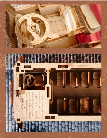 Rolife 3D Wooden Puzzle- London Bus TGM02 6.webp