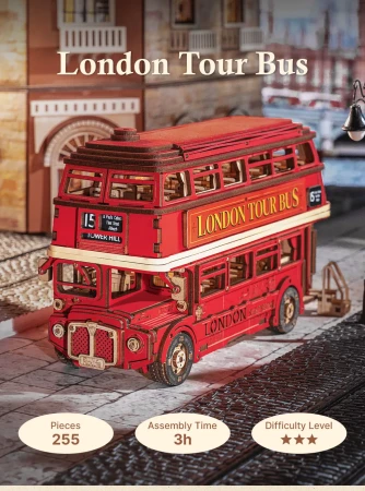 Rolife 3D Wooden Puzzle- London Bus TGM02 2.webp