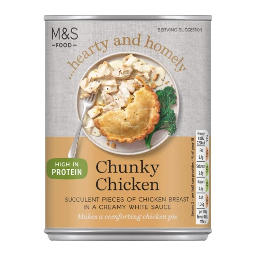 Przejdź do produktu Marks & Spencer Chunky Chicken in White Sauce Tin 400g