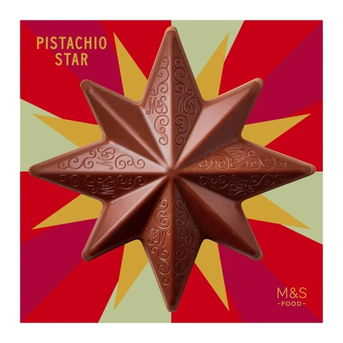 Przejdź do produktu Marks & Spencer Milk Chocolate Star With Pistachio Creme 45g