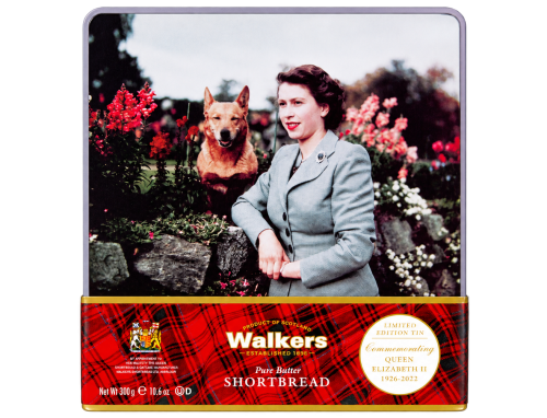 Przejdź do produktu Walker's Commemorating Queen Elizabeth II (Balmoral) Pure Butter Shortbread Tin 300g - LIMITED EDITION