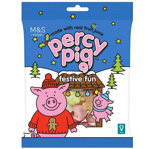Przejdź do produktu Marks & Spencer Percy Pig Festive Fun Fruit Gums 170g