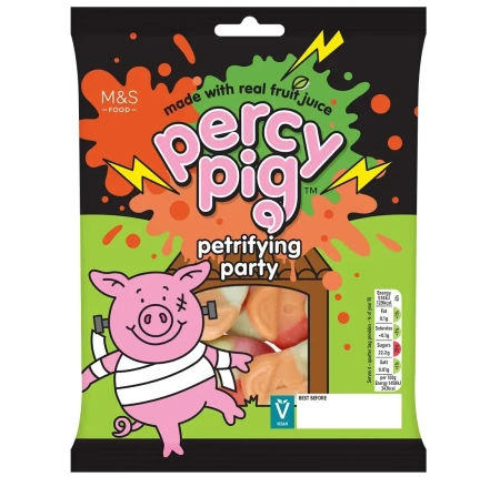 Marks & Spencer Percy Pig Petrifying Party Fruit Gums 150g 2.webp