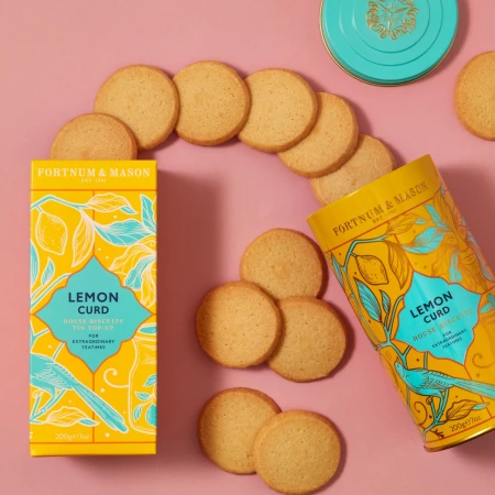 Fortnum & Mason House Lemon Curd Biscuits Carton, 200g 4.webp