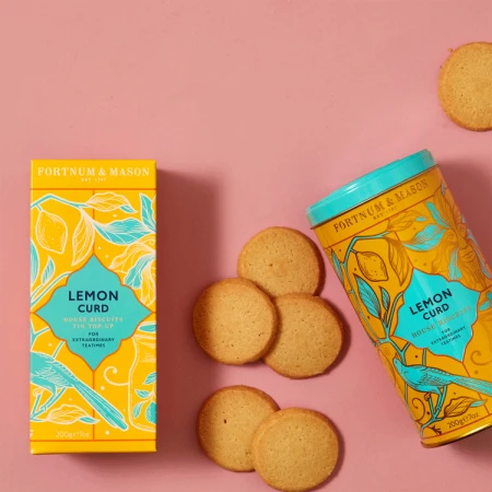 Fortnum & Mason House Lemon Curd Biscuits Carton 2, 200g.gif