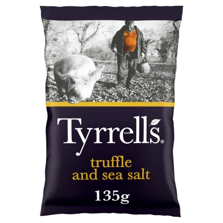 Tyrrells Truffle & Sea Salt Sharing Crisps 135g.webp