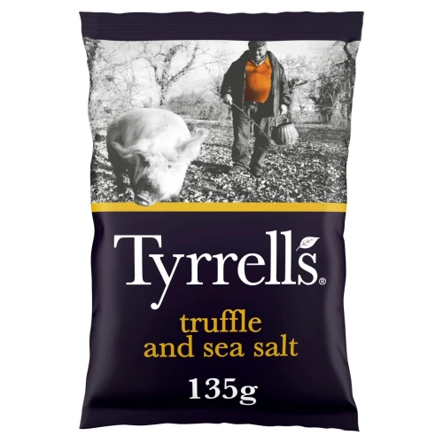 Przejdź do produktu Tyrrells Truffle & Sea Hand Cooked Salt Crisps 135g