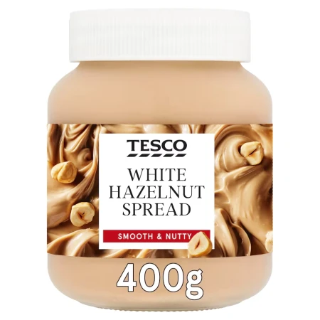 Tesco White Hazelnut Spread 400g.webp